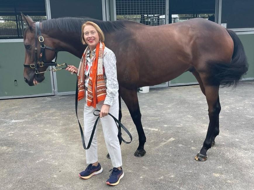 Gai Waterhouse and her stable star, All-Star Mile aspirant Alligator Blood