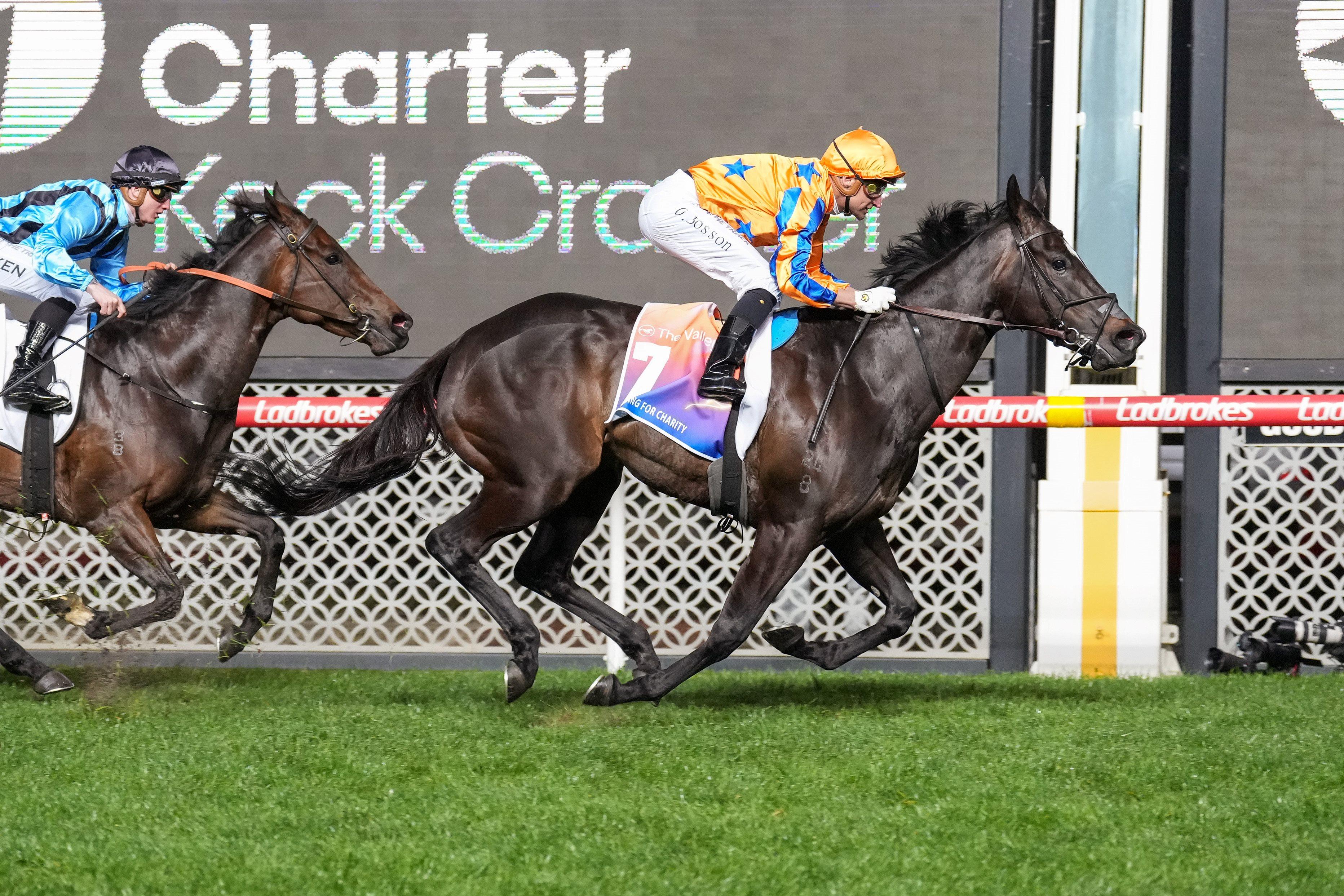 Imperatriz wins the Charter Keck Cramer Moir Stakes