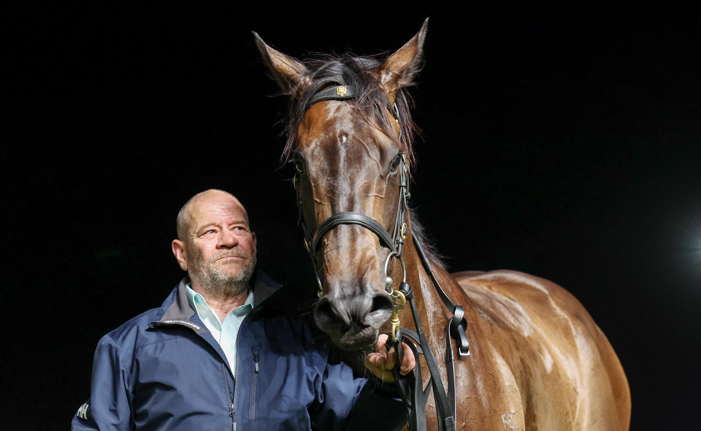 Trevor Rogers and Aminatu after the last start win at The Valley