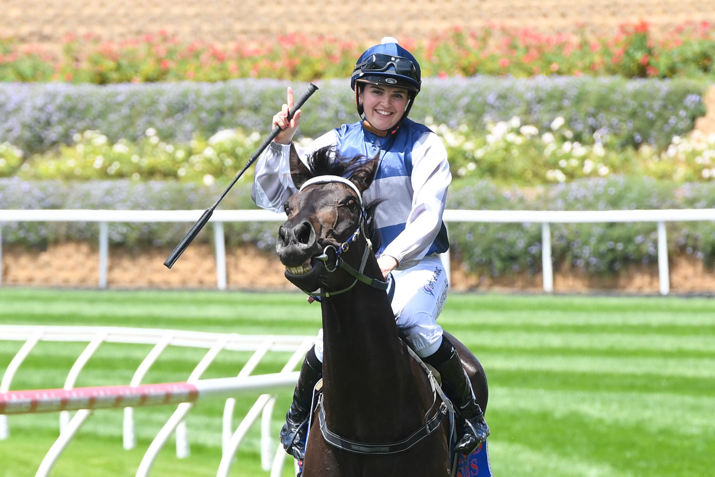 Jaylah Kennedy salutes on Ceerseven